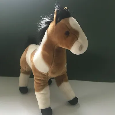 Ark Toys Skewbald Brown And White Horse Pony Soft Cuddly 15  High Repair • £10.55