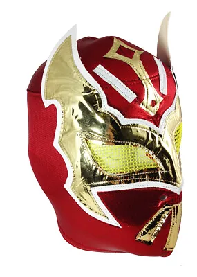 SIN CARA (pro-fit) Lucha Libre Mexican Wrestling Luchador Adult Costume Mask RED • $18.99