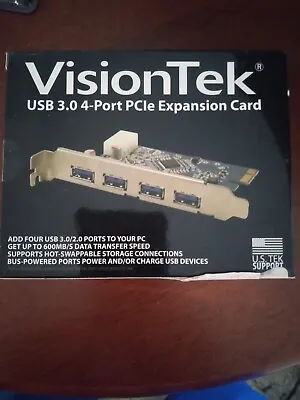 Visiontek Four Port Usb 3.0 X1 Pcie Internal Card For Pcs And Servers • $9.90