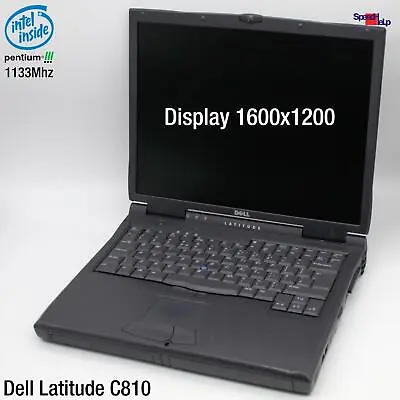 Dell Latitude C810 Notebook Laptop Windows 98 Parallel Port Pentium 3 1600x1200 • $660.33