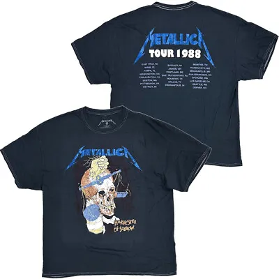 Metallica Men's Urban Outfitters 1988 Tour Concert Oversized Fit Tee T-Shirt • $24.50