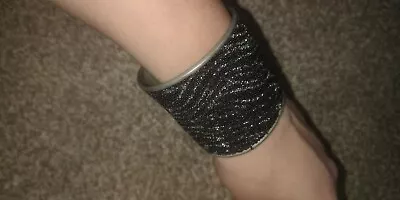 £5 • Buy River Island Vintage Black White Cuff Statement Bracelet Costume Jewellery 