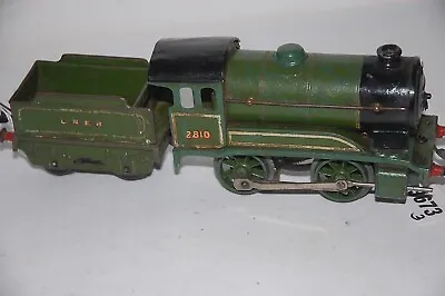 HORNBY O GAUGE CLOCKWORK 1931 No 501 LOCOMOTIVE AND TENDER IN GREEN LNER  LIVERY • £49.95