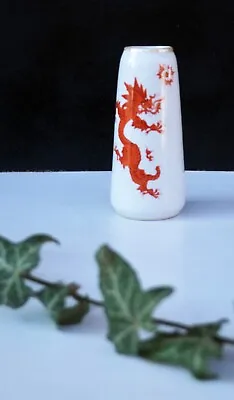 Mini Porcelain Vase Germany Red Dragon Meissen 135cm • $85