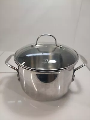 Calphalon Large 6 Qt Stainless Steel Stock Pot WITH Domed Lid #8606 Heavy • $49.95