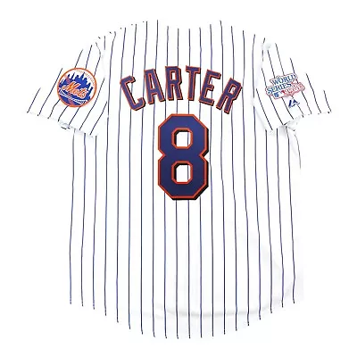 Gary Carter New York Mets 1986 World Series Men's Home White Jersey • $139.99