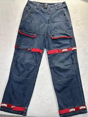 Marithe Francois Girbaud Jeans Men’s 32 M Shuttle Tape Cargo Baggy Y2K Vtg Blue • $69