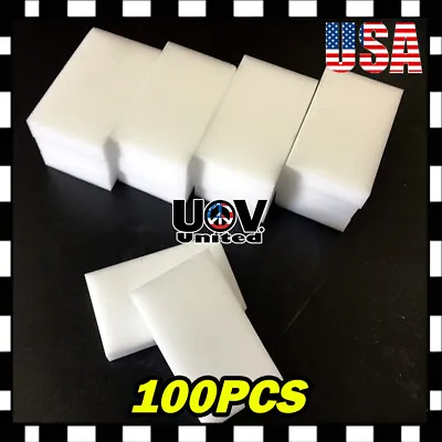 100x Magic Sponge Eraser Melamine Cleaning Foam Home House Auto Cleaning Tool • $13.90