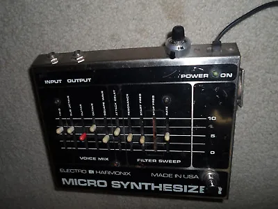 Vintage Original Electro-Harmonix Guitar MICRO SYNTHESIZER Effects Pedal • $299