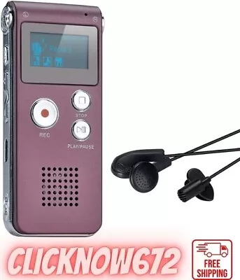 Portable Digital Voice Recorder Sound Audio Recorder Dictaphone LCD Recorder MP • £28.64