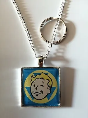 Gaming Necklace And Keyring Fallout New Vegas 4 76 Vault Boy  • £3.49