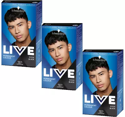 3x Schwarzkopf Professional Live Intense Colours | Permanent Hair Dye | Free ... • £14.99