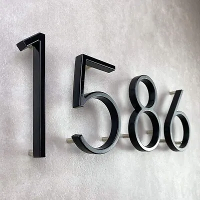 Floating Exterior House Number Modern Signs Door Extra Large Black Apartments • $16.36