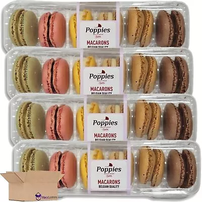 Belgian Quality Macarons Value Pack | Bundled By Tribeca Curations | Pack Of 4 ( • $31.99