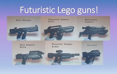 £0.99 • Buy Futuristic Lego Guns For Minifigures - Super Realistic!! Halo