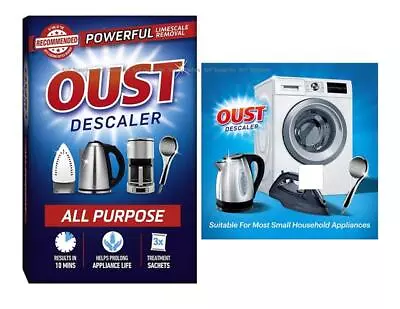 OUST All Purpose Descaler Kettle Iron Limescale Remover Cleaner De-Scaler • £2.95