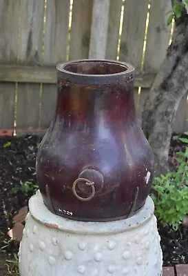 $199 • Buy Antique Chinese Wood Rice Barrel Bucket W Metal Bands