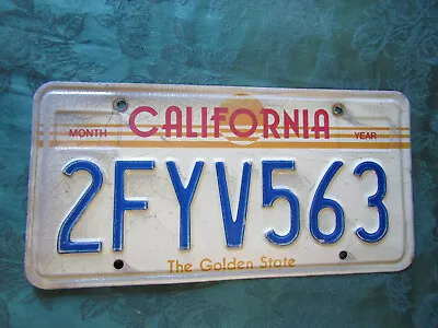 Vintage California Sunset License Plate 2FYV563 Golden State • $8.50