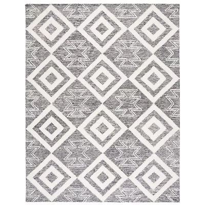 SAFAVIEH Metro MET254A Handmade Ivory / Black Rug • $81.99