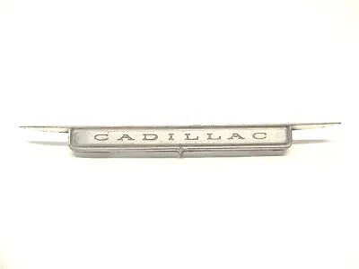 1960's Cadillac Aluminum Emblem Logo Badge Script Trim 7-1/8  Long Vintage  • $67.47