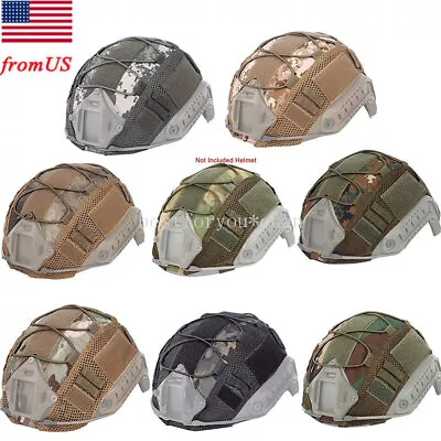 Tactical Helmet Cover For FAST Helmet Army Military Airsoft Headwear Fr BJ/PJ/MH • $15.83