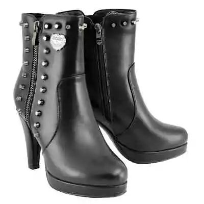 Milwaukee Performance Women's Spiked -High Heel- Boot W/ Side Zipper  **MBL9440 • $73.99