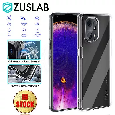 For OPPO Find X5 Pro Case ZUSLAB Clear Slim Shockproof Hard Back Cover • $12.95