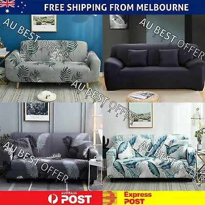 Sofa Covers Stretch Lounge Slipcover Protector Couch Cover 1/ 2/ 3/ 4 Seater AU • $19.99