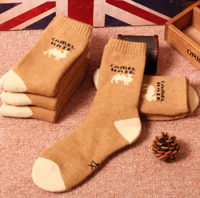 5 Pairs Men/Women Winter Camel Warm Couples Outdoor Cold Weather Wool Socks • $18.70