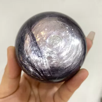 503g  Natural Lepidolite Quartz Crystal Sphere Crystal Energy Reiki Gift • $178.60