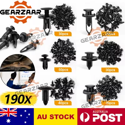 $11.99 • Buy 190 X Car Body Trim Clips Fastener Rivet Retainer Bumper Panel Push Pin Kit Set