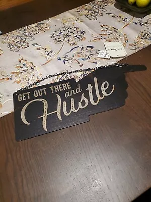 Red Shed  Get Out There And Hustle  Metal Sign Double Sided • $15