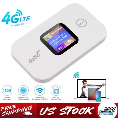 Wireless SIM Unlocked 4G LTE Mobile Broadband WiFi Router Portable Modem Hotspot • $23.25