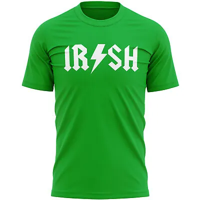 £12.95 • Buy Irish Rock Parody T Shirt Funny St Patricks Day Paddy Days Gift Ideas Him Men...