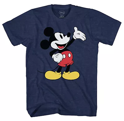 Disney Mickey Mouse Wave Men's Navy Heather T-Shirt • $14.99