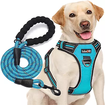 No Pull Dog Harness Adjustable Reflective Oxford Easy Control Medium Large Dog H • $28.49