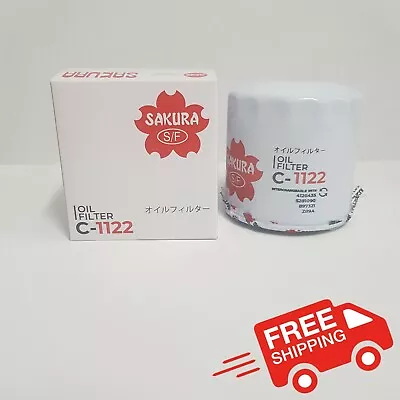 Sakura C-1122 Oil Filter - Equivalent Ryco Z89A Z10 - Wesfil WZ89A WCO49 WC045 • $22.80