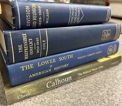 Lot Of 4  - Vintage The Irrepressible Conflict Lower South Calhoun Civil War • $35