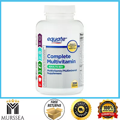 Equate Complete Multivitamin/Multimineral Supplement Tablets Adults 50+ 220 Co • $11.56