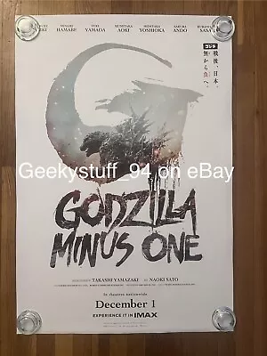 Godzilla Minus One DS Theatrical Movie Poster 27x40 • $349.99