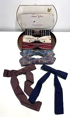 Antique Clip On Bow Ties Western Bow Ties Collection Of 7 • $36.79