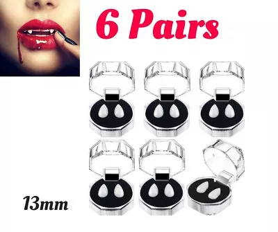 6 Pairs Vampire Teeth Cosplay Dentures Dracula Halloween Devil Fangs Props UK 42 • £14.99