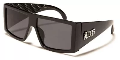 LOCS Flat Top Square Sunglasses Gangster Rapper Motorcycle Shades 91160-BK • $9.99