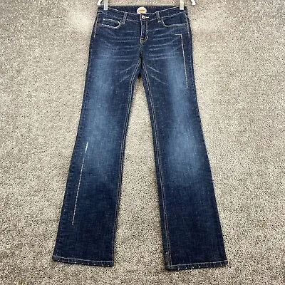 Brooklyn Royal Giants Blue Marlin Bootcut Jeans Juniors 5 Low Rise Dark Wash • $15.16