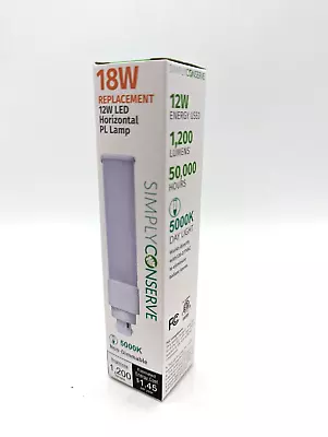 Simply Conserve 26w Eq Horizontal Pl Led Lightbulb G24d Base 5000k • $10.79