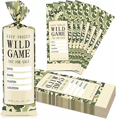 140 Pack 1Lb Wild Game Freezer Bags Hunting Meat Packaging For Ground Meat • $20.80