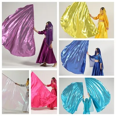 Quality Semicircle Belly Dance Worship Flags Metallic Praise Flag With Flex Rod • $11.83