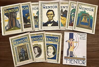 11 VINTAGE The Mentor Magazines 1924-1929 Abraham Lincoln Beautiful Photography • $34.95