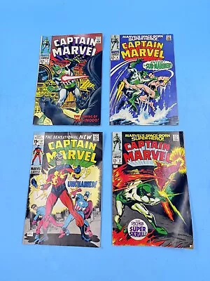 Captain Marvel Lot Of 4 # 7 4 17 2 Marvel Silver Age • £32.43