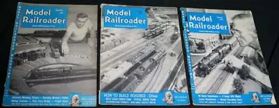 3 Model Railroader Magazines 1950 - 1952 Vintage Toy Train Model Railroad Hobby • $7.49
